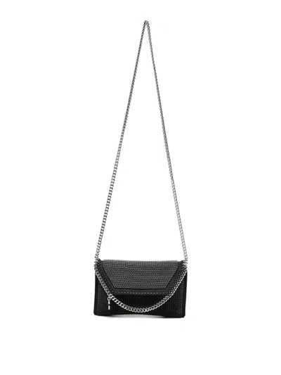 Stella Mccartney Falabella Wallet On Chain In Black