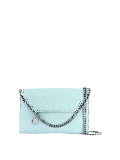 Stella Mccartney Falabella Wallet On Chain In Blue