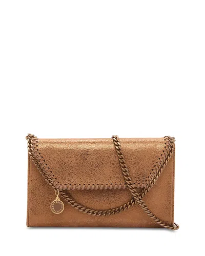 Stella Mccartney Falabella Wallet On Chain In Brown