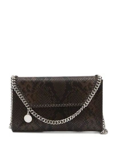 Stella Mccartney Falabella Wallet On Chain In Burgundy