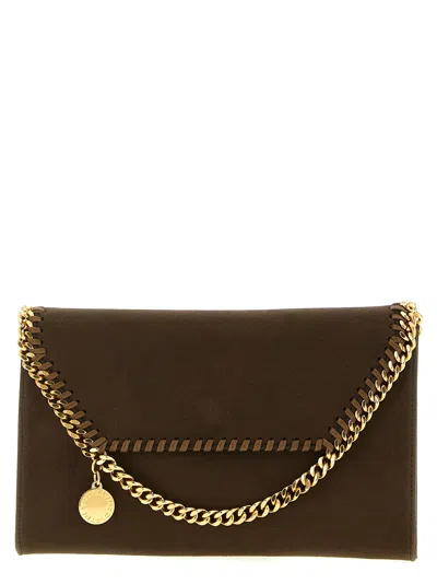 Stella Mccartney Falabella Wallet On Chain In Brown