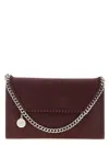 Stella Mccartney Falabella Shaggy Deer Wallet On Chain In Red