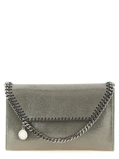 Stella Mccartney Falabella Wallet On Chain In Gray
