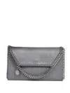 Stella Mccartney Falabella Crossbody Wallet Bag In Dark Barolo In Gray