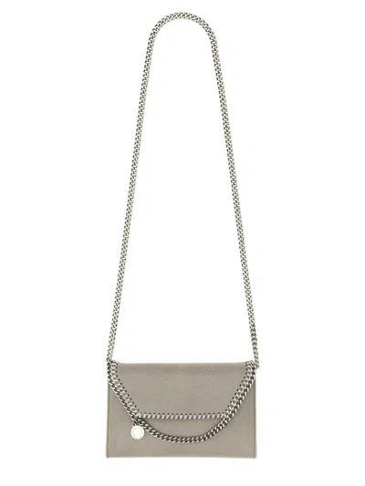 Stella Mccartney Falabella Wallet On Chain In Gray