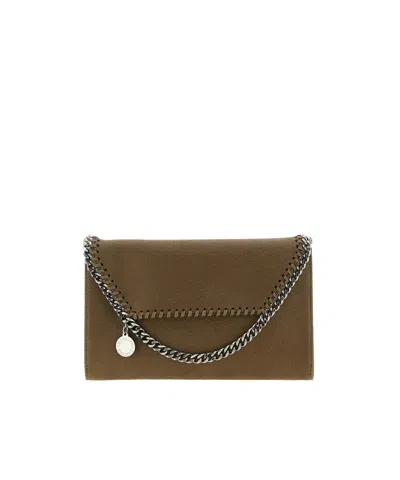 Stella Mccartney 'falabella' Wallet On Chain In Green