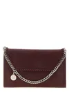 Stella Mccartney Falabella Shaggy Deer Wallet On Chain In Red