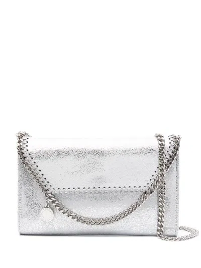 Stella Mccartney Falabella Wallet On Chain In Silver