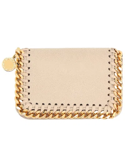 Stella Mccartney Falabella Wallet In Sand