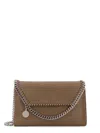 Stella Mccartney Falabella Wallet Shaggy Deer Shoulder Bag In Brown