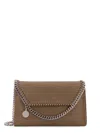 Stella Mccartney Falabella Wallet Shaggy Deer Shoulder Bag In Brown