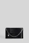 Stella Mccartney Falabella Vegan Leather Wallet On Chain In Black