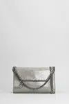 Stella Mccartney Falabella Wallet Shoulder Bag In Grey Polyester In Gray