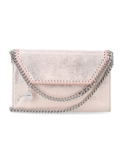 Stella Mccartney Falabella Wallet Shoulder Bag In Pink