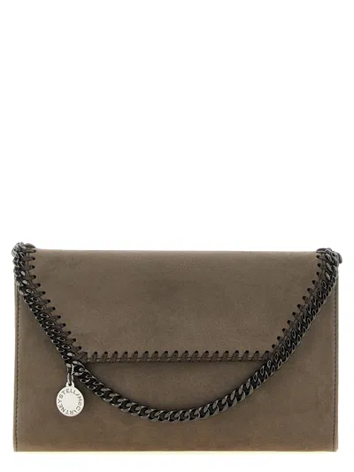Stella Mccartney Falabella Wallet In Taupe