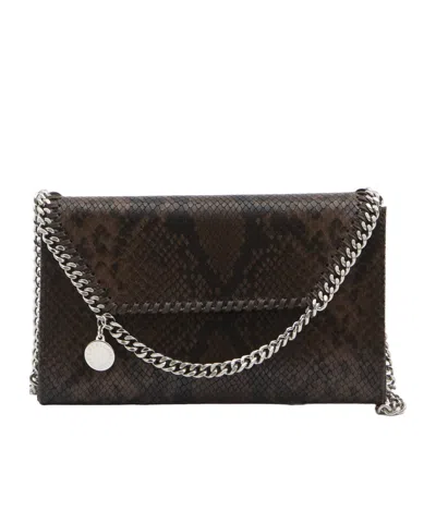 Stella Mccartney Falabella Wallet With Chain In Black