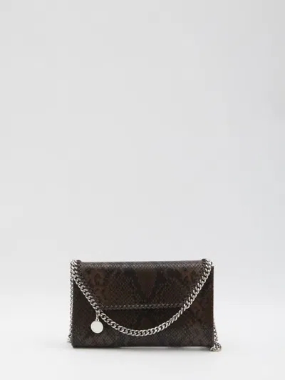 Stella Mccartney Falabella Wallet With Chain In Brown