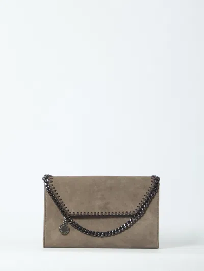 Stella Mccartney Falabella Wallet With Chain In Brown
