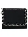 Stella Mccartney Women Black Shaggy Deer Small Falabella Wallet