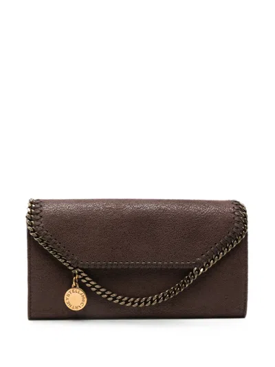 Stella Mccartney Falabella Wallet-on-chain Clutch Bag In Brown