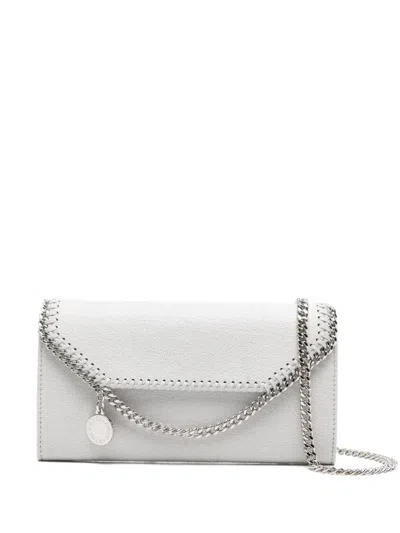 Stella Mccartney Falabella Wallet-on-chain Crossbody Bag In Gray