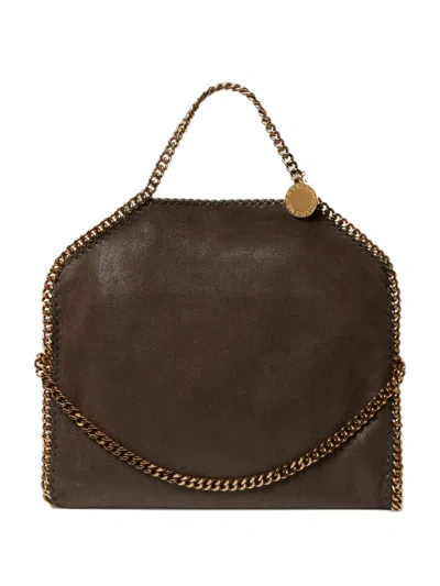 Stella Mccartney Falabella Whipstitch-trim Tote Bag In Brown