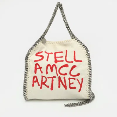 Pre-owned Stella Mccartney Falabella White Faux Leather Crossbody Bag
