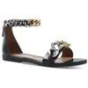 Stella Mccartney 810006w1cu0 Womens Belted Leather Ankle Strap In Black