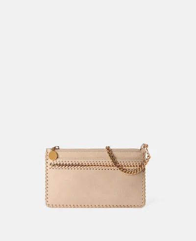 Stella Mccartney Falabella Wrist Pouch In Butter Cream