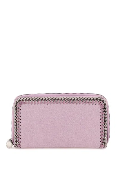 Stella Mccartney Falabella Zip-around Wallet In Lilac (purple)