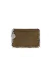 Stella Mccartney Falabella Small Flap Wallet In Brown