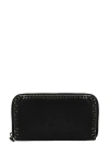 Stella Mccartney Falabella Zip Continental Wallet In Black
