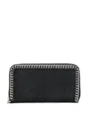 Stella Mccartney Falabella Continental Wallet In Nero