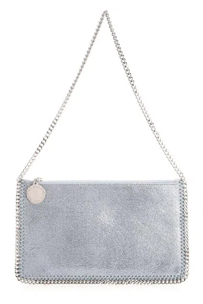 Stella Mccartney Falabella Zipped Clutch Bag In Blue