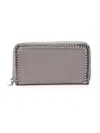 Stella Mccartney Falabella Zip Wallet In Light Grey