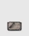 Stella Mccartney Falabella Zipper Cardholder In Black