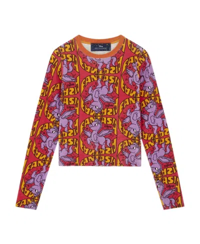 Stella Mccartney Fantasia Pegasus Knitted Jumper In Red