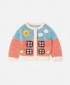 Stella Mccartney Farmyard Appliqué Knitted Cardigan In Multicolour
