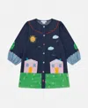 Stella Mccartney Cotton Denim Dress In Multicolor