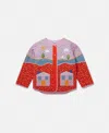 Stella Mccartney Farmyard Appliqué Patchwork Jacket In Multicolor