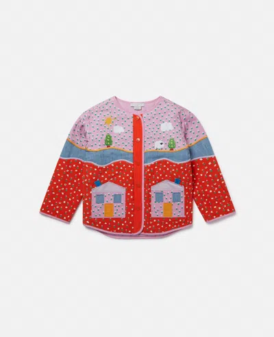 Stella Mccartney Farmyard Appliqué Patchwork Jacket In Multicolor