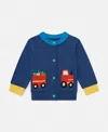 Stella Mccartney Farmyard Graphic Knitted Cardigan In Multicolor