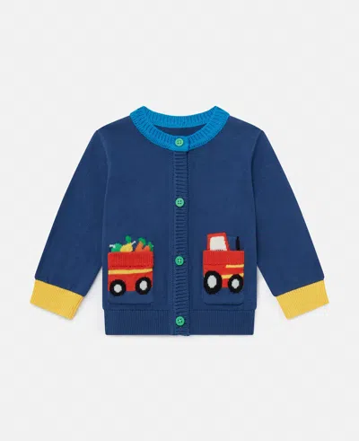 Stella Mccartney Farmyard Graphic Knitted Cardigan In Multicolor