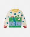 Stella Mccartney Cotton & Wool Knit Intarsia Sweater In Multicolor