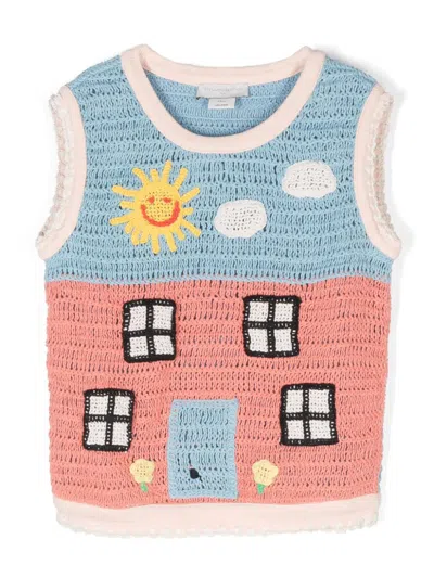 Stella Mccartney Kids' Farmyard Jumper In Multicolor
