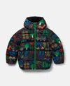 STELLA MCCARTNEY FARMYARD PRINT HOODED PUFFER COAT