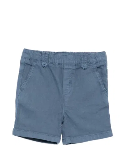 Stella Mccartney Babies' Faux Fly Button Shorts In Blue