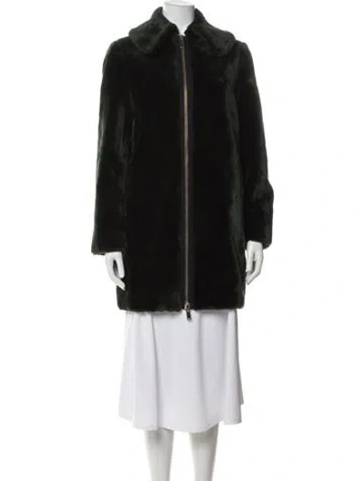 Pre-owned Stella Mccartney Faux Fur Coat In Black