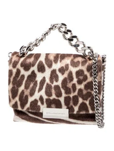 Pre-owned Stella Mccartney Faux Fur Shoulder Bag In Brown