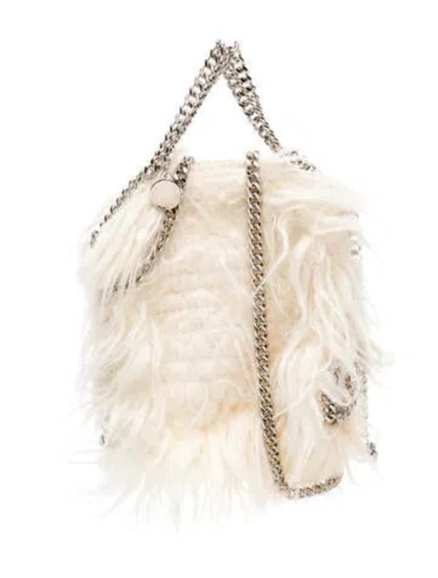 Pre-owned Stella Mccartney Faux Fur Top Handle Bag In Neutral